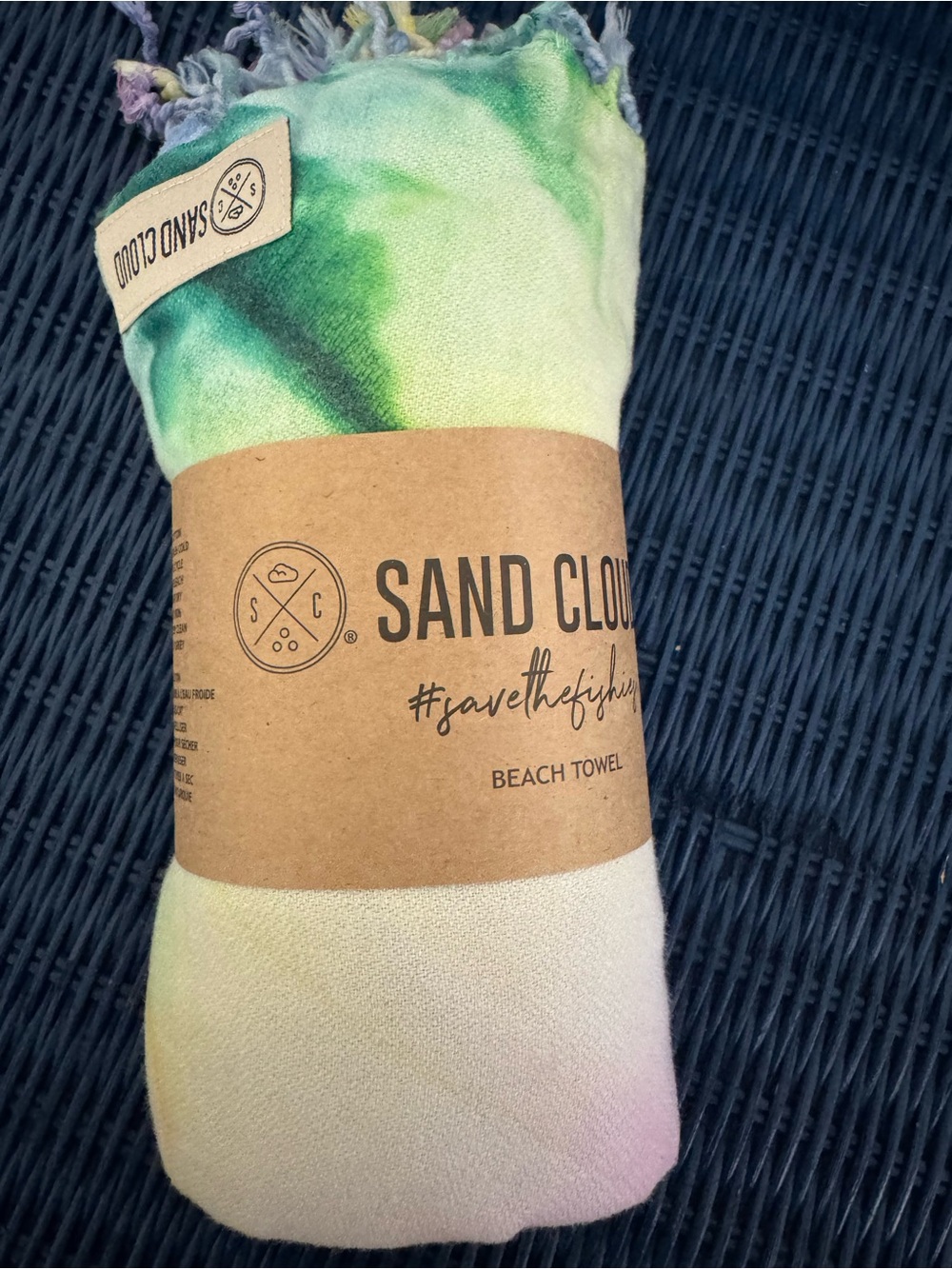 Sand Cloud Wanderlust Tie Dye Turkish Beach Towel NWT